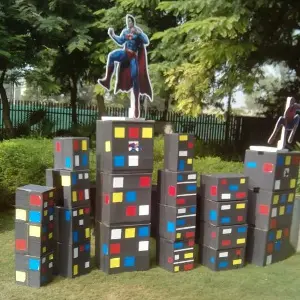 superman theme party decor