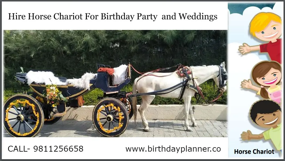 Hire Horse Chariot For Birthday Party