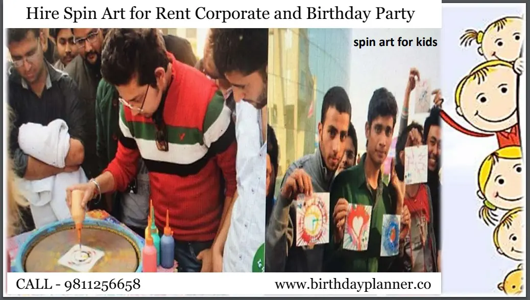 Hire Spin Art for Rent Corporate and Birthday Party