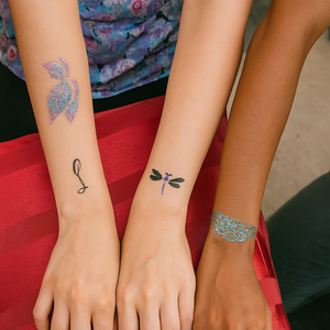 glitter tattoo