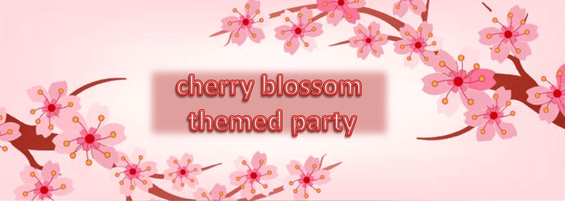 cherry blossom theme party planner