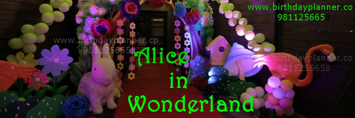 alice in wonderland theme party planner