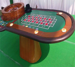 roulette game table on rent