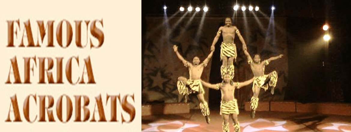 african acrobatic artist on rent