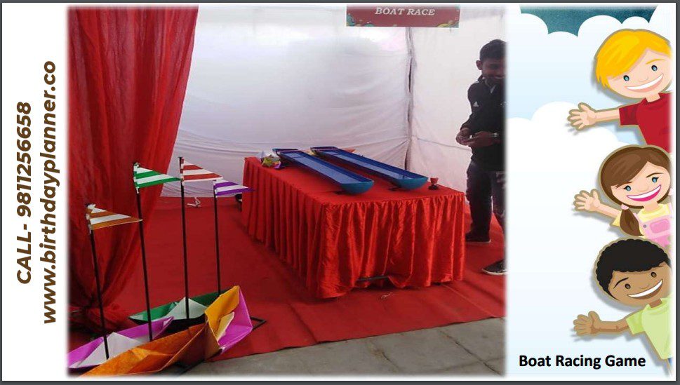 Hire Boat Racing Game for Birthday Party in Delhi