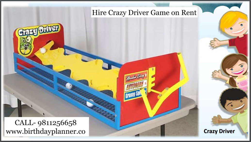 Hire Crazy Driver Game on Rent for Birthday Party