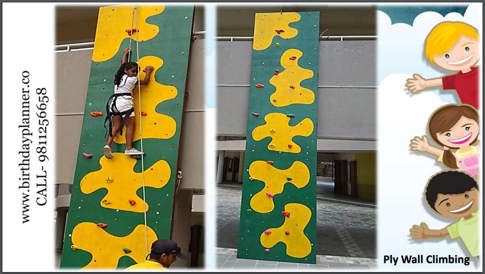 Hire a Ply Wall Climbing Game for Birthday Party