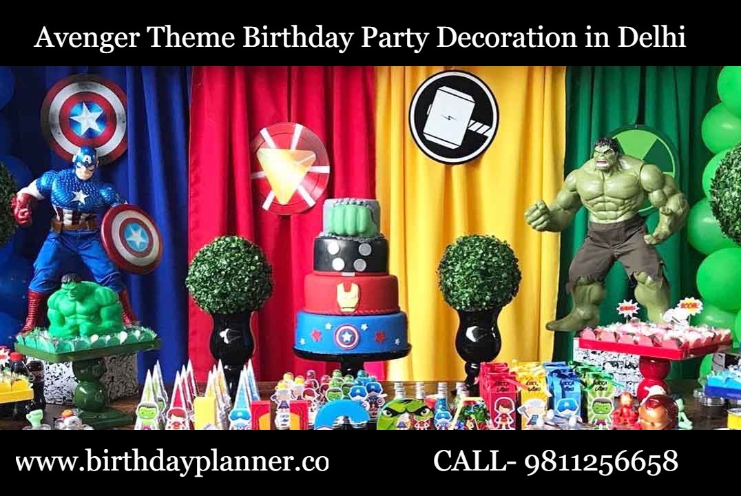 Avenger Theme Birthday Party Beautifull Decoration in Delhi