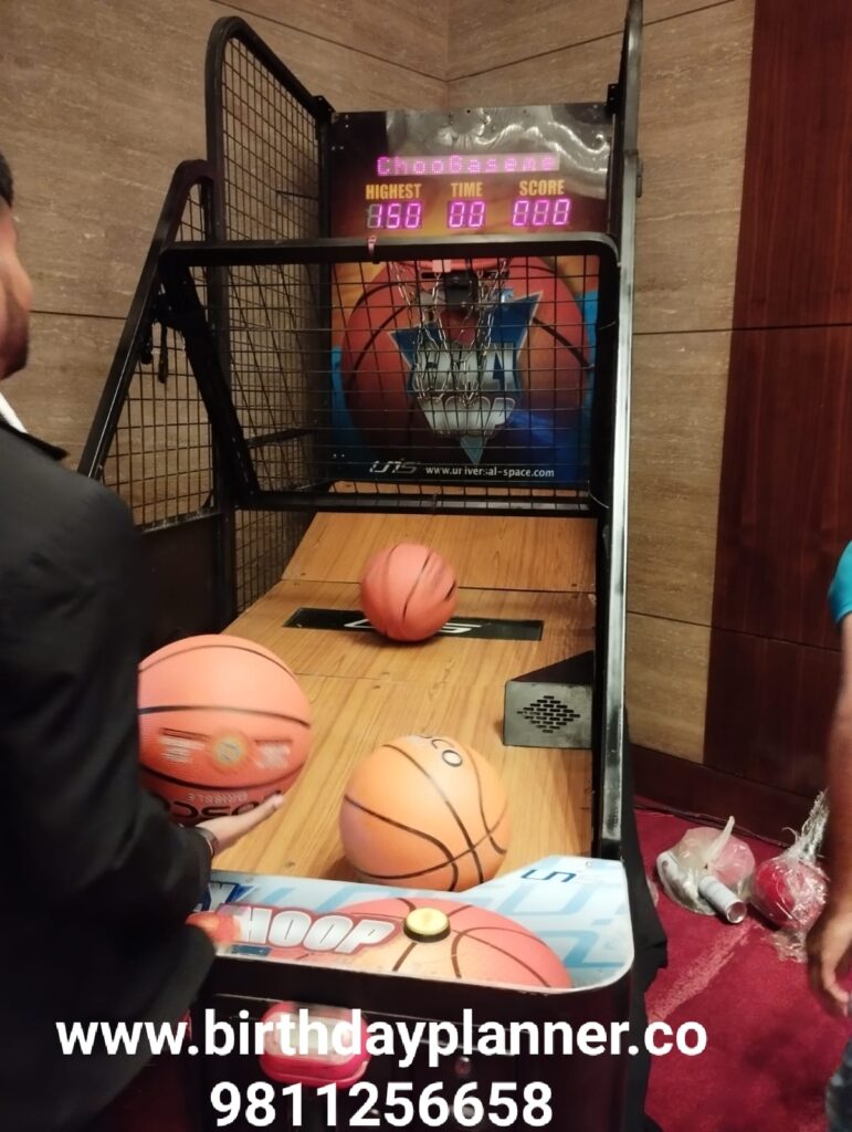 arcade basketball game on rent