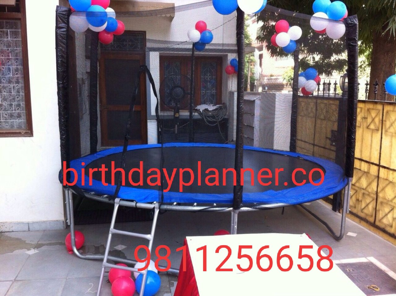 Trampoline game on rent near delhi