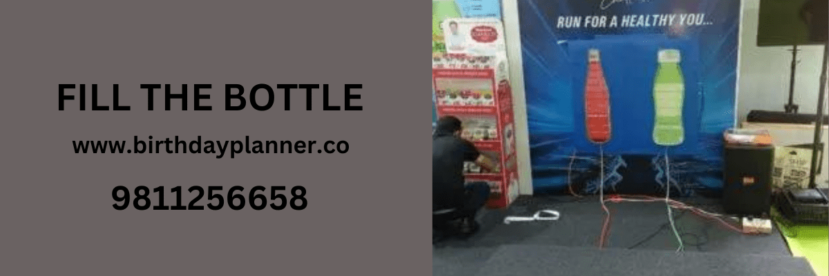 fill the bottle game on rent Delhi