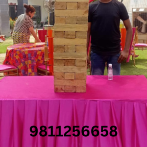 Jenga Game on Rent In Delhi.