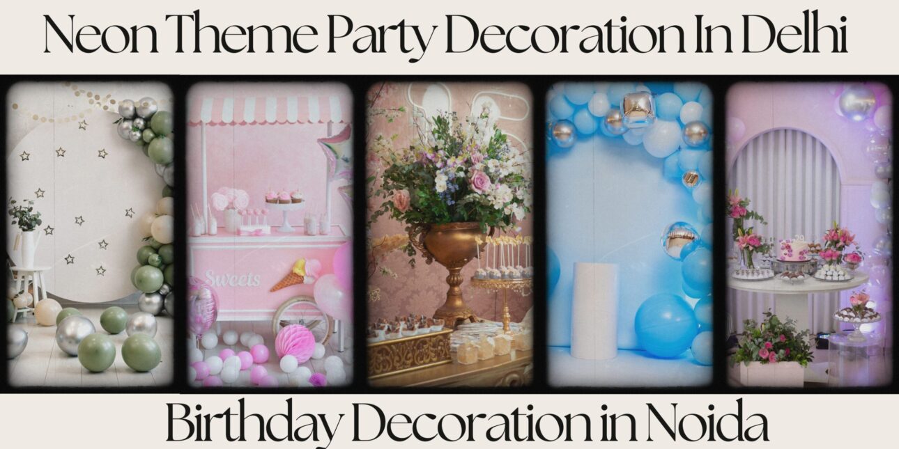 Neon Theme Party Decoration In Delhi<br />
