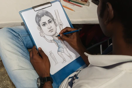 color-caricature-artist color caricature artist
