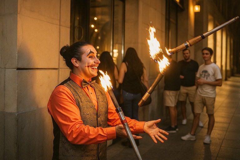fire juggler on rent