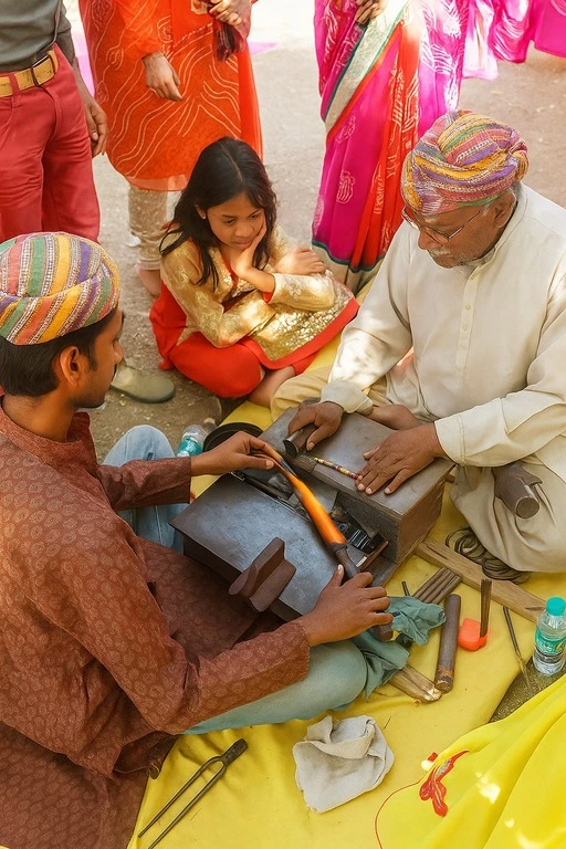 hire lakh bangle artist