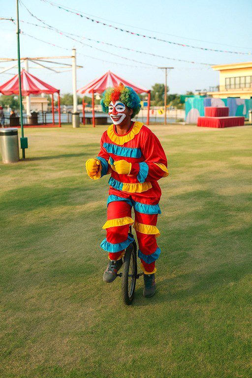 unicyclists on rental