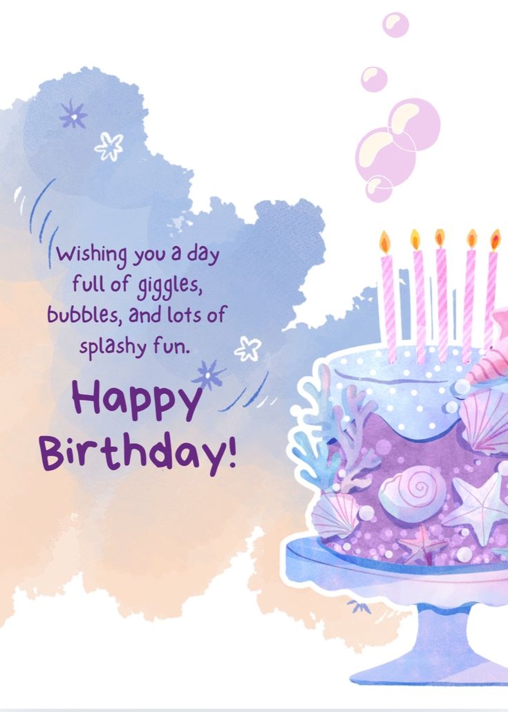 birthday message card