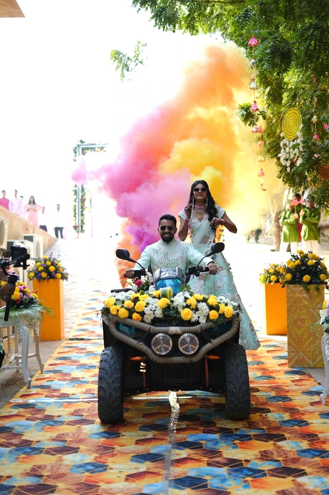 bride-and-groom-wedding-entry-idea bride and groom wedding entry idea