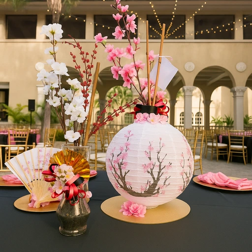 cherry blossom theme planner for events