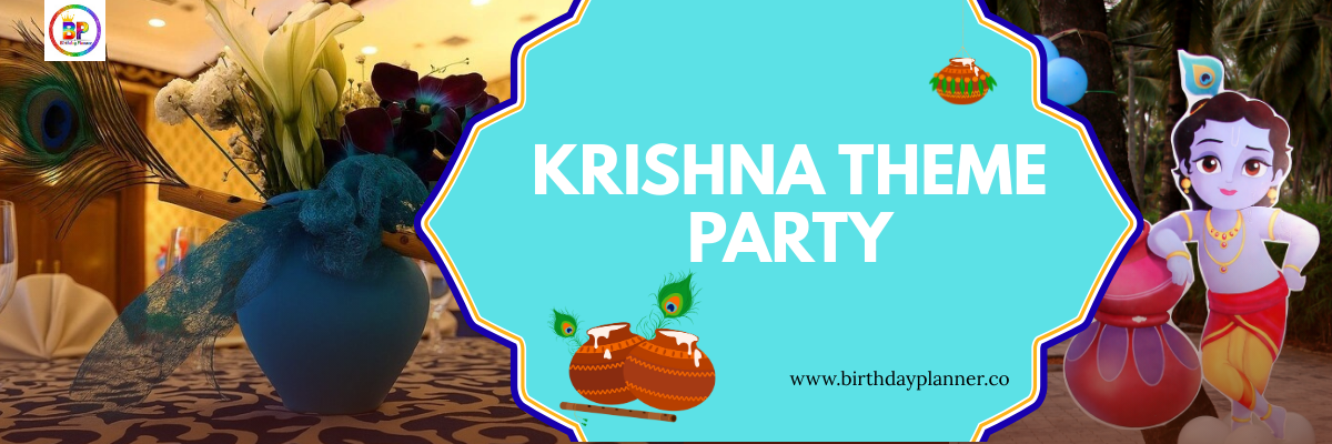 Krishna theme party banner