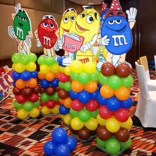 m and m theme party planner