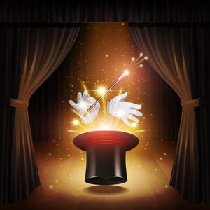 Magic Trick Background magic show