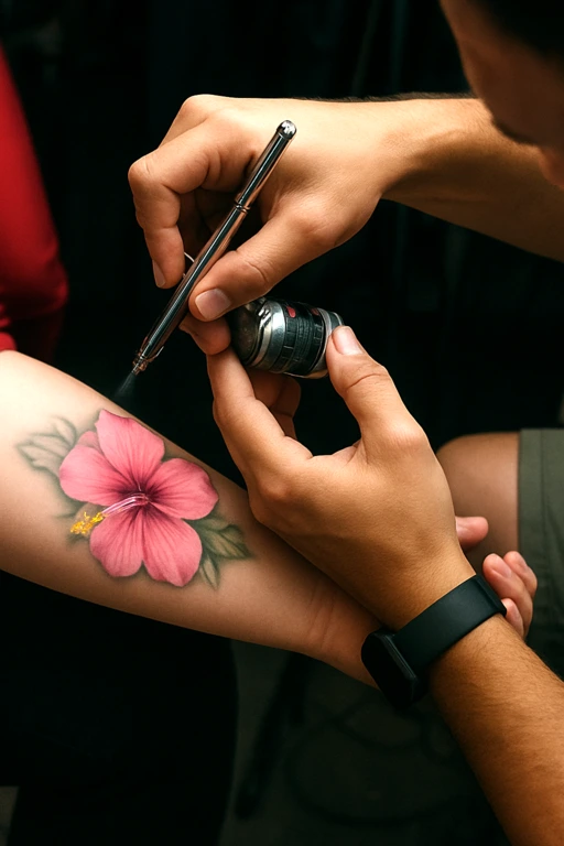 spray tattoo artist on rent