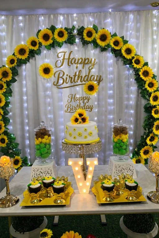 sunflower-theme-party-planner-for-rental sunflower theme party planner for rental