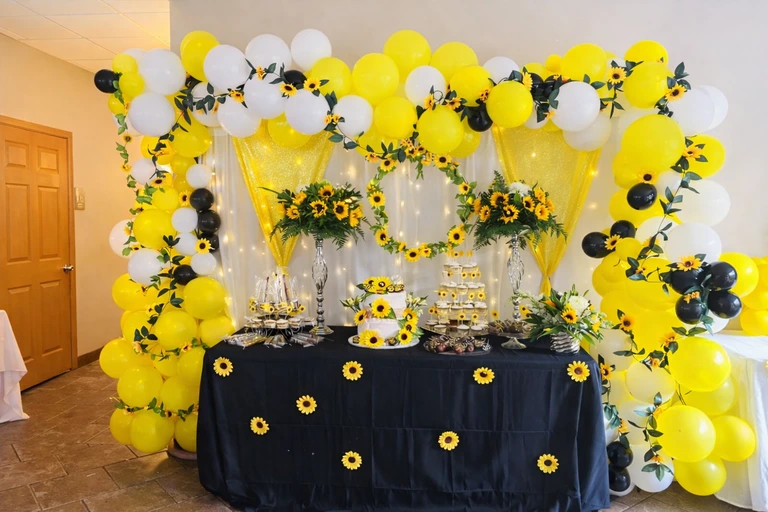 sunflower-theme-party-planner-on-rent sunflower theme party planner on rent