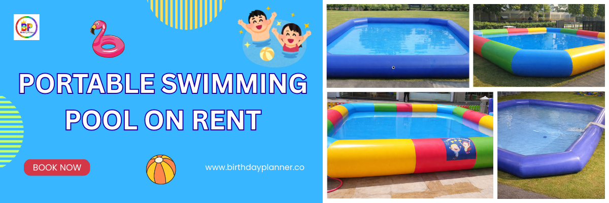 portable swimming pool banner