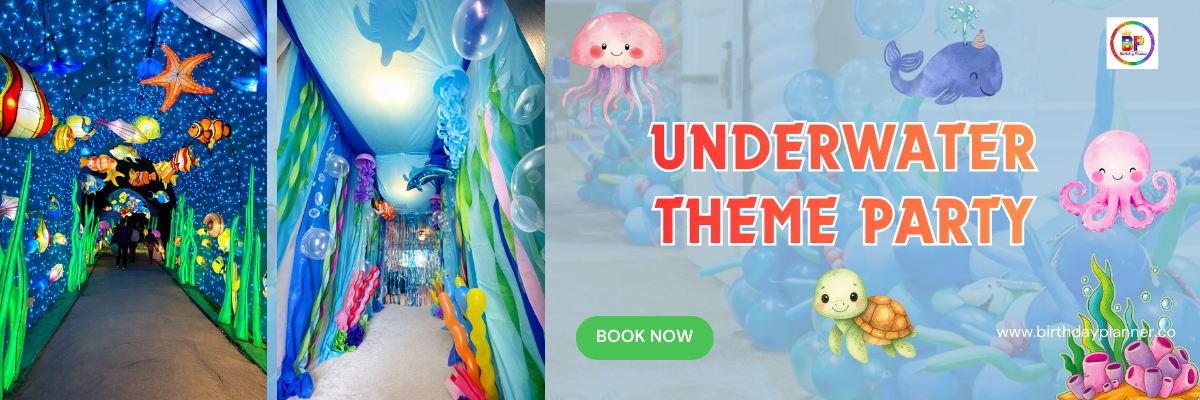 underwater theme party banner