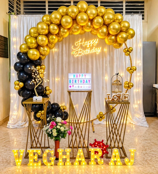gold package for birthday