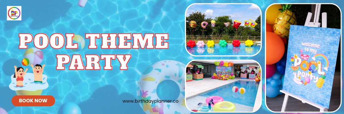 pool theme party banner