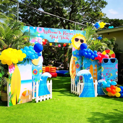 pool theme party planner