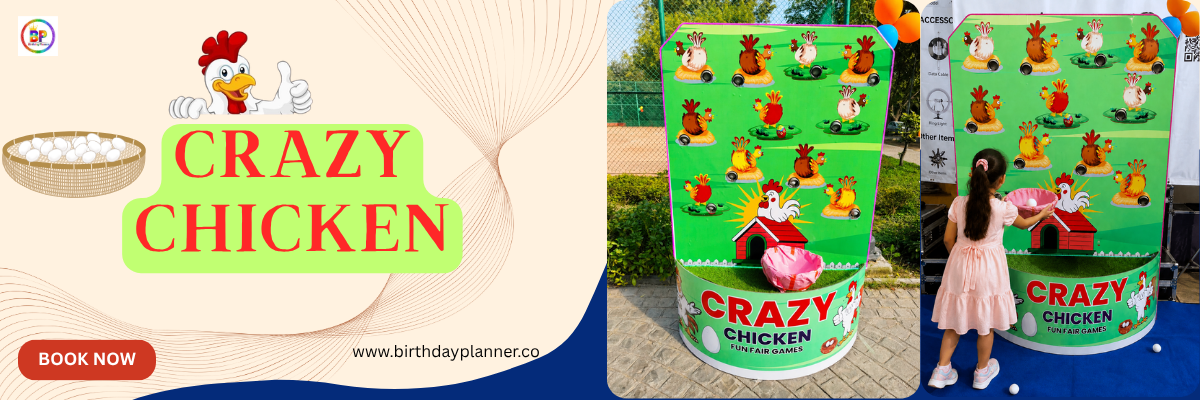 crazy chicken game banner